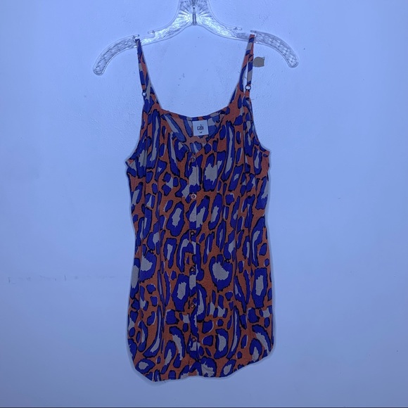 Cabi Isla Animal Print Cami Tank Top - Picture 3 of 12